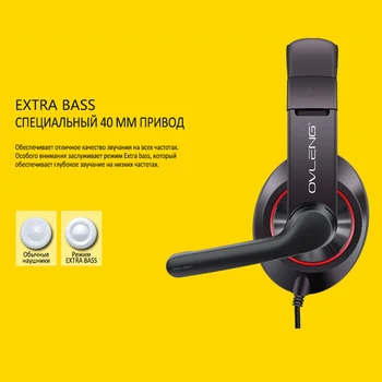 

pc headphones with microphone OVLENG X10 Earphone/ Headset/headphones/for PC PS4 Laptop phone/headphones with microphone
