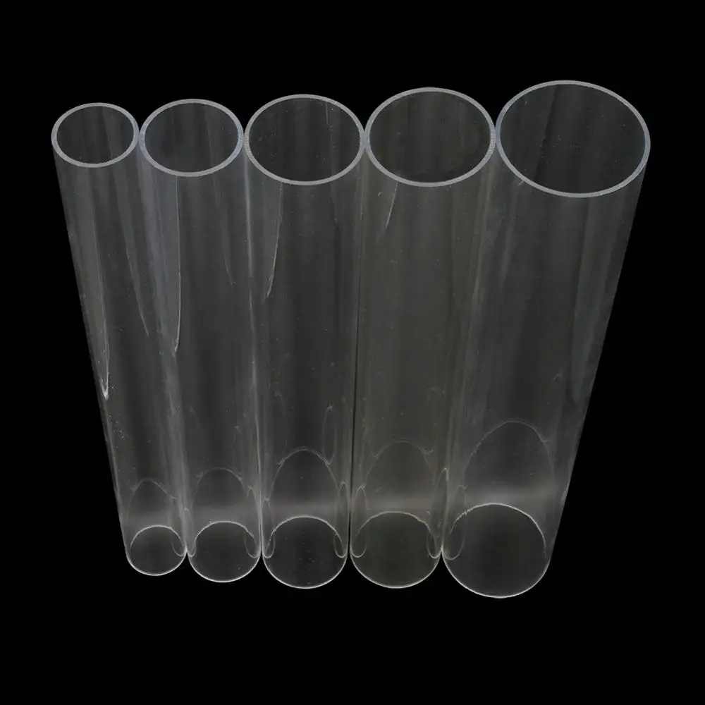 Plastic Tube 1 Pc 48~50cm Length 50/60/70/75/90mm Highly Transparent Acrylic Pipe Fish Tank Aquarium Irrigation Pipe Tube