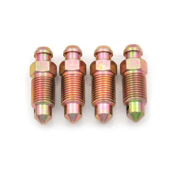 

High Quality 4pcs Motorcycle Bike Brake Caliper Steel Bleed Screw Nipple M10 X 1.0mm