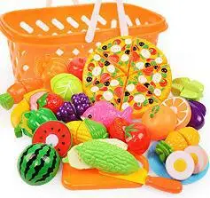 Cheche Le 28pcs Kuulee пластиковая имитация фруктов и овощей Кухня детская игрушка фруктовый магазин украшения - Цвет: Cheche Le 28pcs