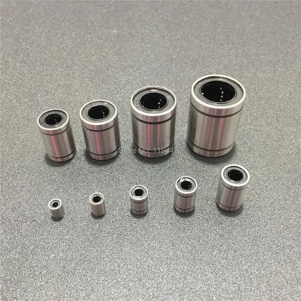1-2 шт. LM3UU LM4UU LM5UU LM6UU LM8UU LM8SUU LM10UU LM12UU LM13UU LM16UU LM20UU Линейный шарикоподшипник втулка CNC