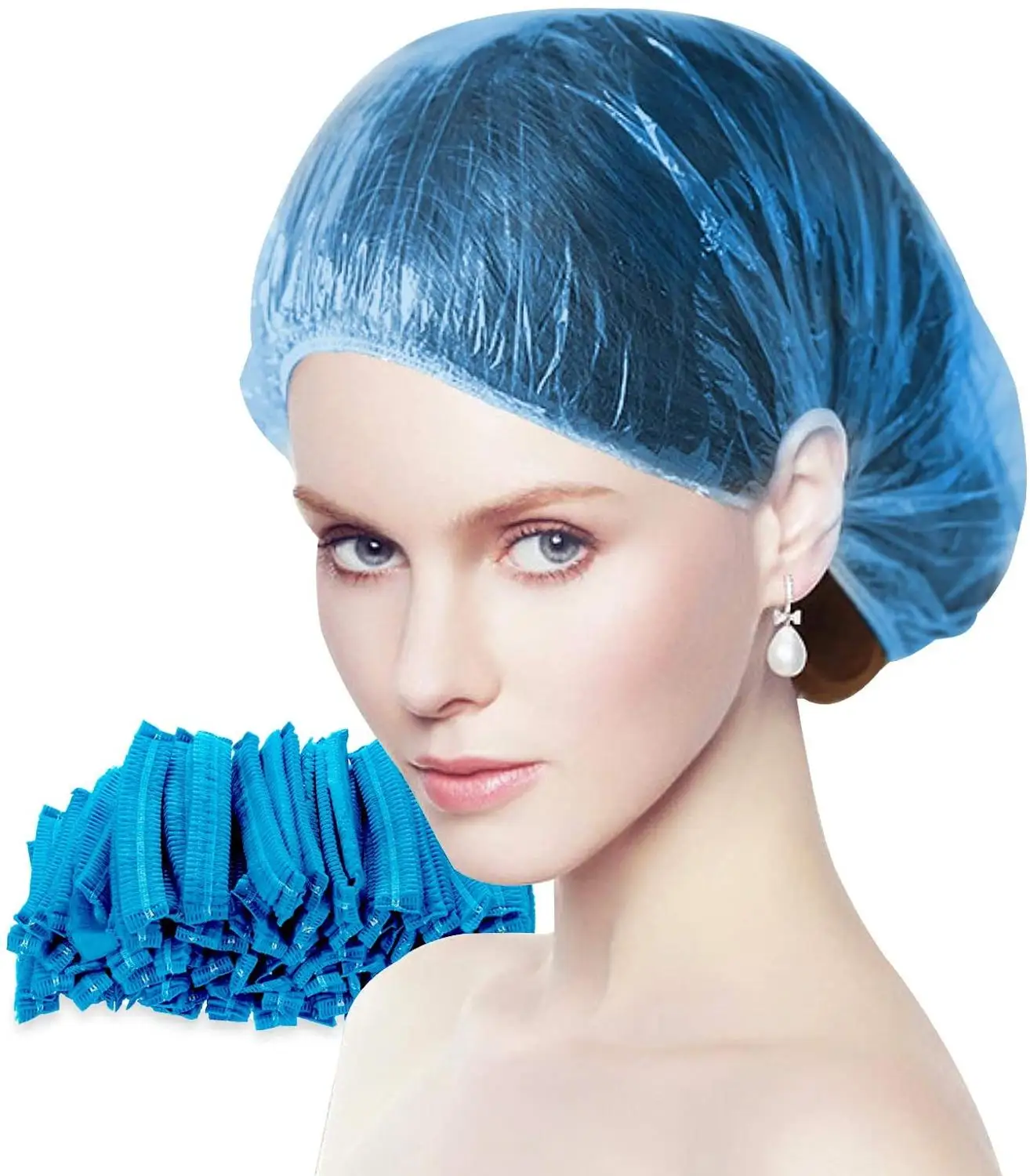 Одноразовые шапочки для душа 100 шт. пластиковые эластичные ванны домашнего