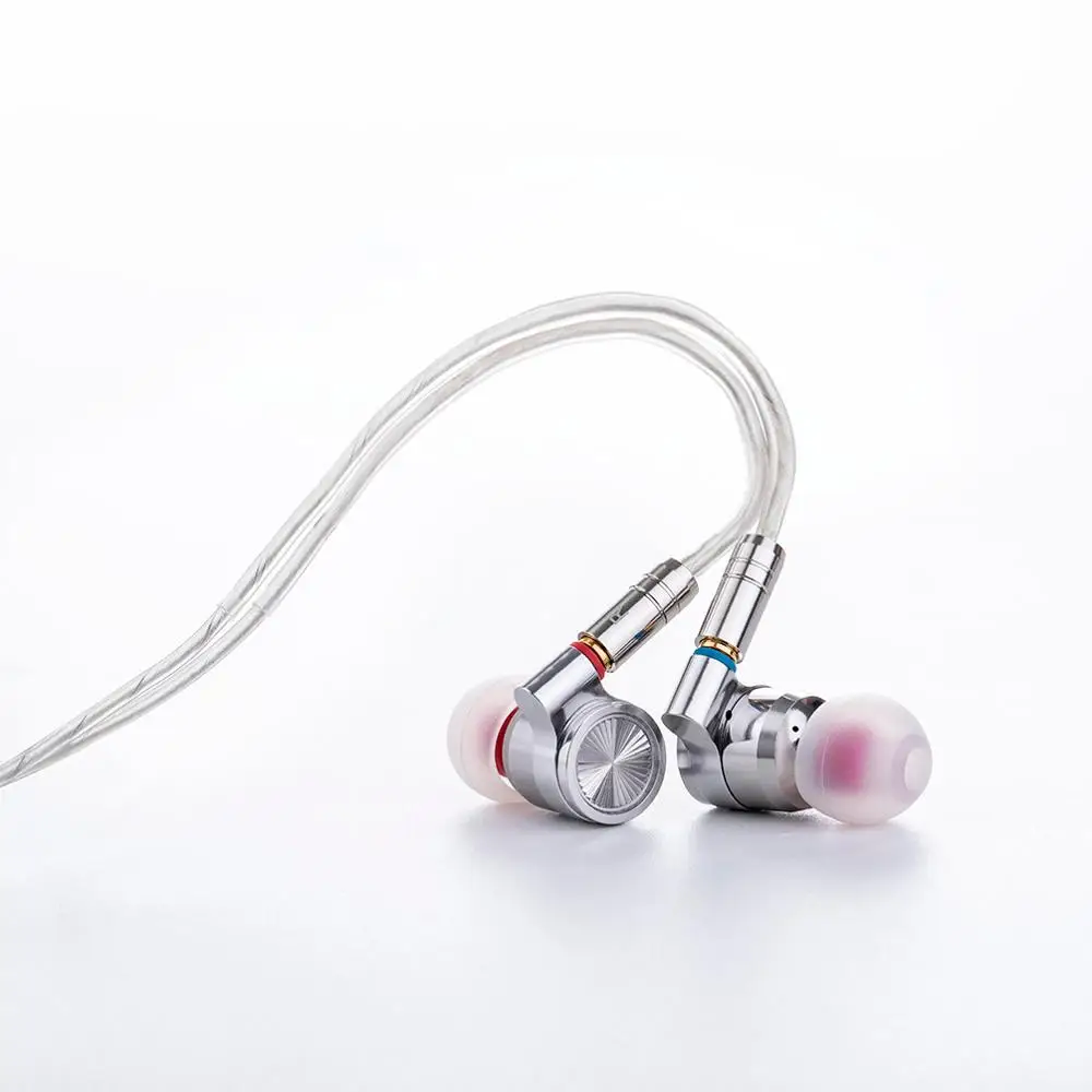 TINHiFi T4 Hifi наушники вкладыши гибридные динамические со съемным кабелем Оловянное