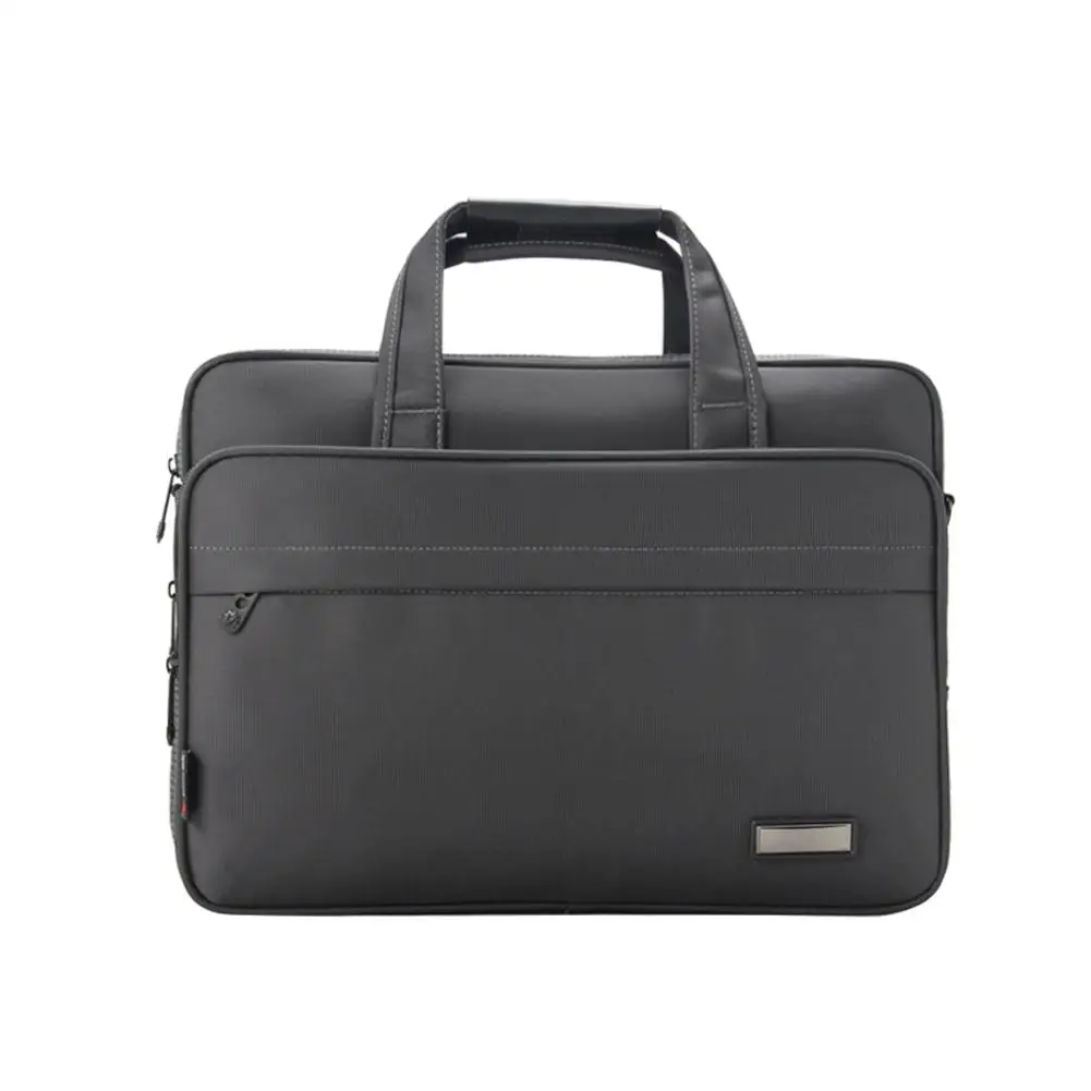 Color : Black Simple and Fashionable Oxford Cloth Portable documents Bag Computer Bag Zipper Information Bag Multi-Layer Briefcase Portable Business Paper Bag