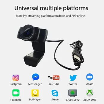 

NEW 3 Million Pixel 720/1080p Auto Focus Built-in Microphone Lens Computer Camera High-definition USB Camera Free Drive Webcams