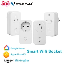 Vstarcam Wireless Smart Wifi Buchse Stecker Outlet Arbeit mit Amazon Alexa Echo Google Hause Apple HomeKit Fernbedienung Timing auf
