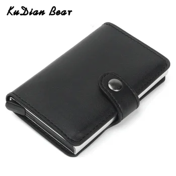 

XXXXX RFID Blocking Credit Card Holder Aluminum Metal Business ID Card Holder Slim Card Case Short Men Wallet BIH117 PM49