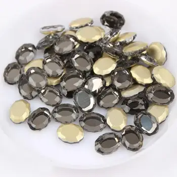 

Gray Magic Mirrow Shape Flat Back Fancy Rhinestones For Nail Art Decoration
