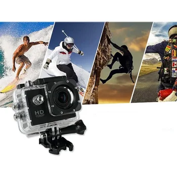 

Action Cameras 2.0 Inch HD Outdoor DV Camera Mini Driving Recorder 30 Meters Waterproof NC99