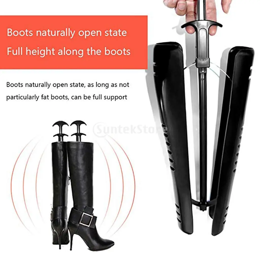 1 Pair Boots Trees Women Boot Shoe Stretcher Adjustable Keeper Organizer