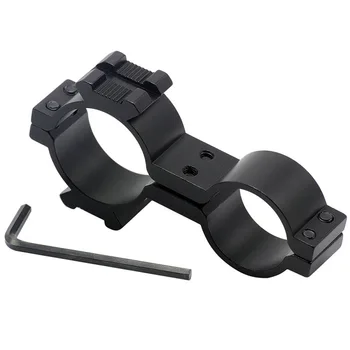 

Aluminum Alloy Black Figure Eight Clip QQ Round Tube Clip Sight Clip on 30mm/25mm Double Tube Fixed Clip Sight Bracket