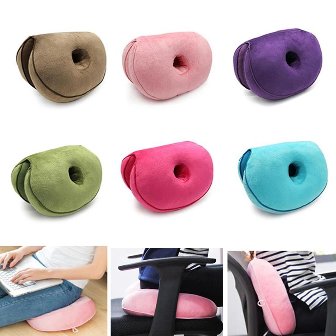 

Multifunctional Dual Comfort Seat Cushion Memory Foam of Hip Lift Seat Cushion Beautiful Butt Latex Seat Cushion Comfy for Home