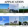 580mm High Strength Nylon Fiber Windmill Accessories DIY 400W 600W 800W Wind Generator Wind Turbines 3/5/6 White Blades For Home ► Photo 3/6