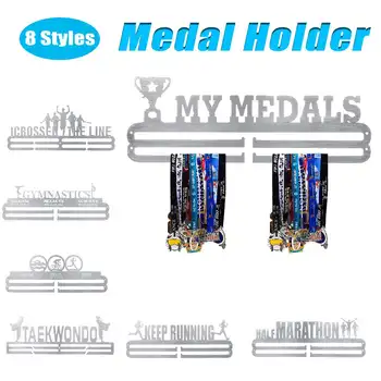 

Durable Stainless Steel Medal Hanger Medal Holder Display Rack Running Swim Gymnastics Marathons Sport Medal Gift Decoration