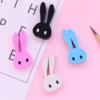 

4/lot cute eraser dumb rabbit Pupils cartoon gifts creative stationery school supplies cute little toy prizes random colors