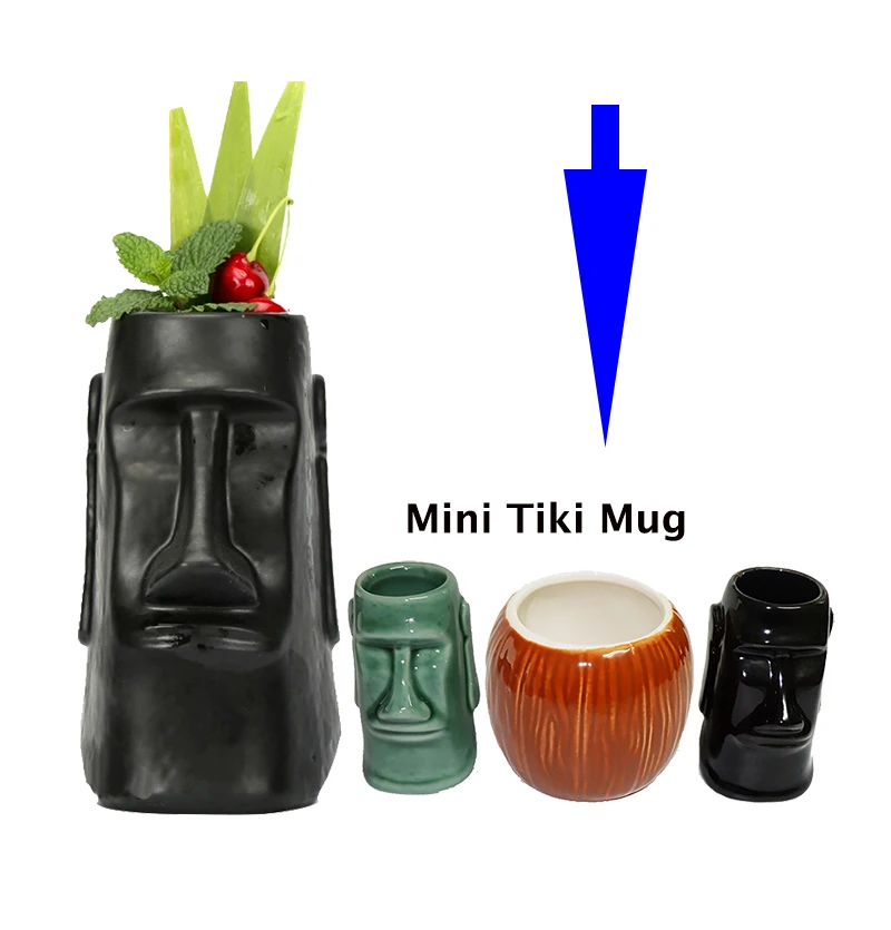 Набор из 3 мини стаканов для выстрела Tiki|Кружки| |