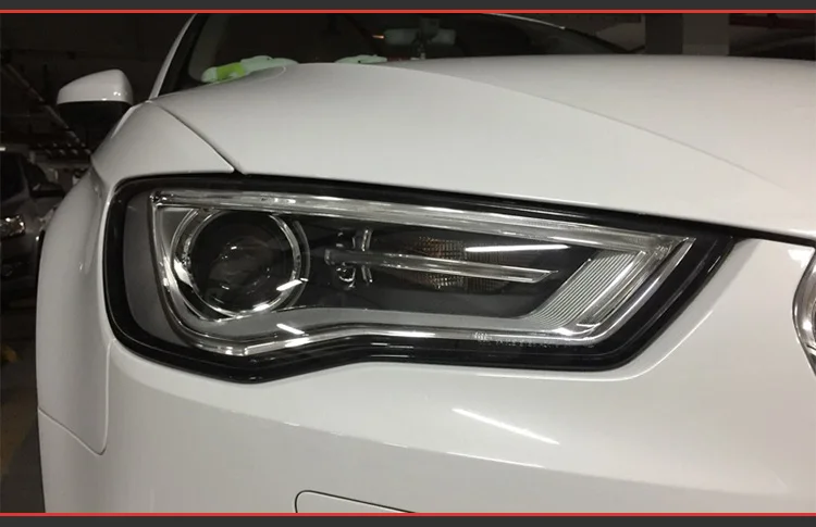Автомобильный Стильный чехол для фары Audi A3 2012- A3 светодиодный фонарь светодиодный DRL H7 D2H Hid Angel Eye Bi Xenon
