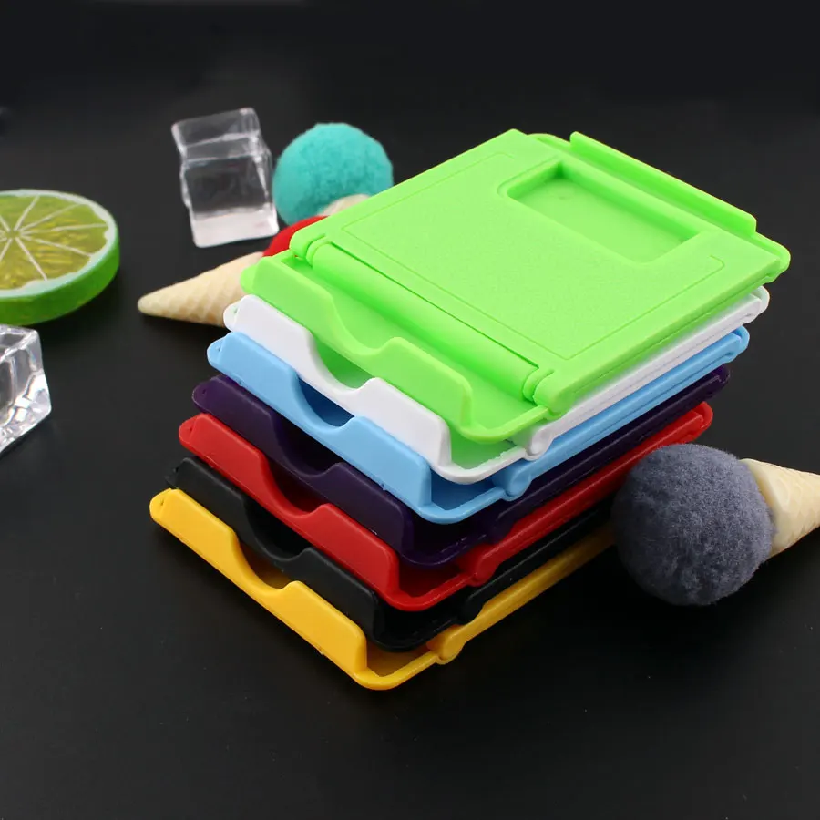Phone Holder Desk Stand support Mobile Phone For iPhone Xiaomi Accessories desktop cell stand Plastic Foldable Desk Holder Stand