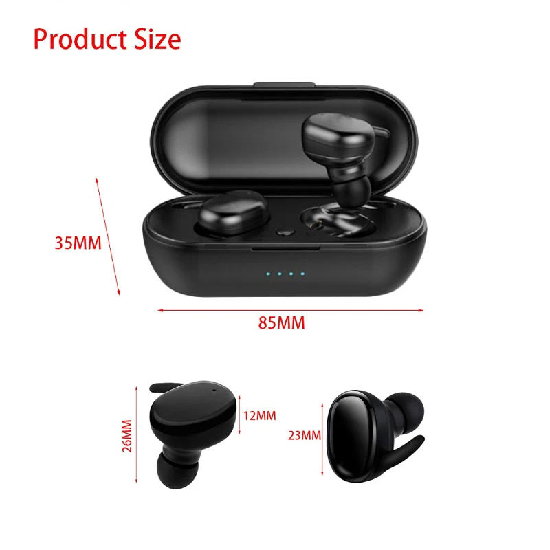 TWS Wireless Earbuds 3D Stereo Mini Bluetooth 5 0 Earphone With Dual Mic Sports Waterproof IPX5 Earphones Auto Pairing Headset