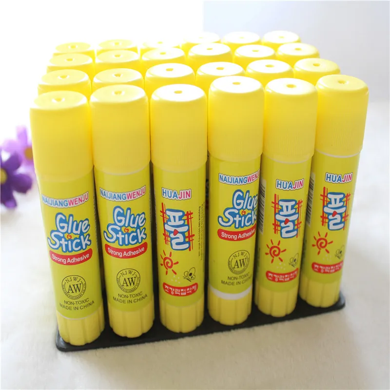 

1 PCS 15g solid yellow glue, high viscosity solid glue, used for household sticky paper stationery Office School