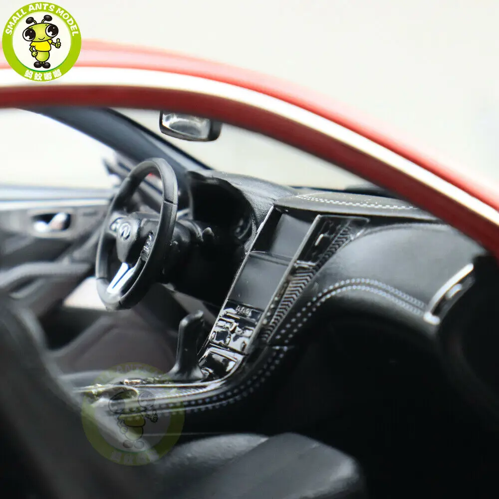1/18 Infiniti Q60 Q60S купе литой модельный автомобиль игрушки подарки для мальчиков и девочек красного цвета