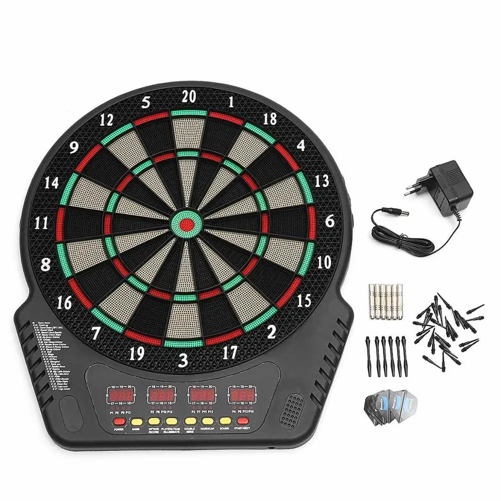 1 Светодиодный дисплей Conjunto Dardos eletrónicos, светодиодный дисплей com 6 Ponta Alvo Dardos Jogo da Roleta Shot glass Beber - Цвет: 1