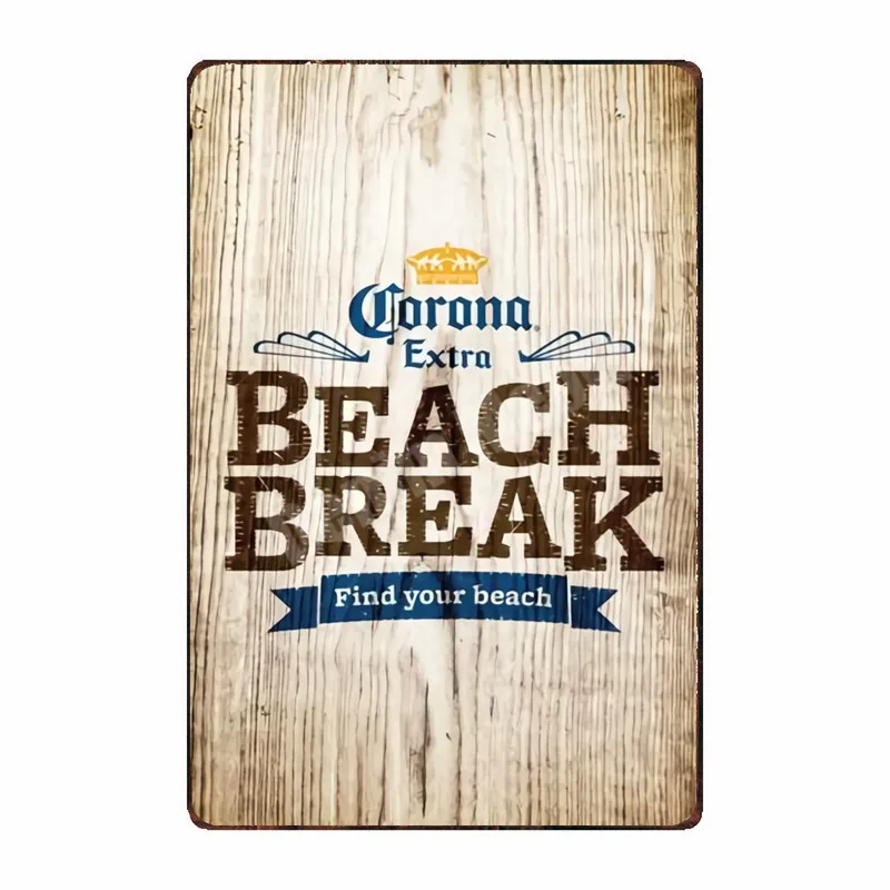 Corona Экстра винтажная металлическая жестяная вывеска Абсолют Дарт живопись виски тарелка ретро стена Паб Бар домашний декор пивная Настенная Наклейка MN118 - Цвет: D