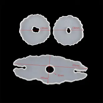 

3Pcs Wine Glass Rack Epoxy Resin Mold Bottle Shelf Storage Coaster Resin Mould