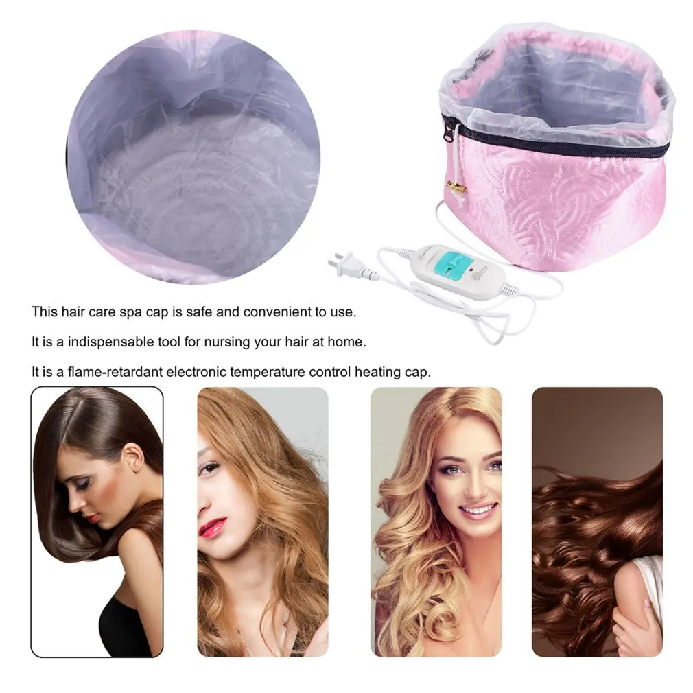 Heating Cap Household Hair Mask Hat Oil Cap Electric Heating Hair Care SPA Reusable Shower