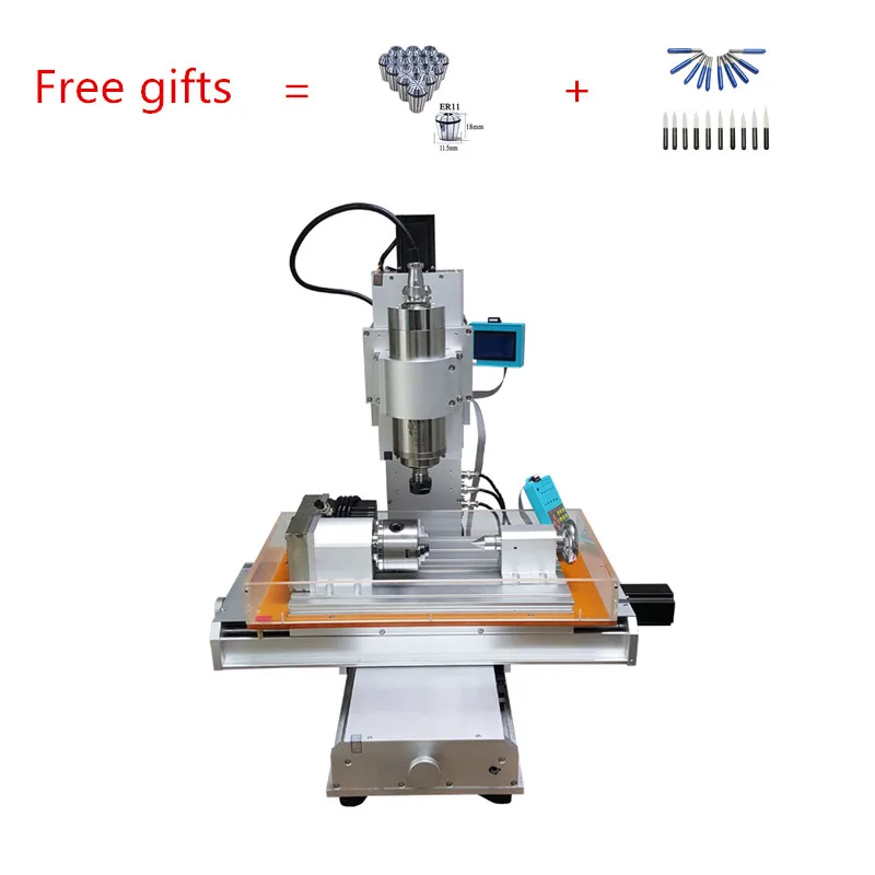 

3040 1.5kw 3 axis 4 axis 5axis vertical column type mini cnc router machine with ball Screw metal drilling engraving free cutter