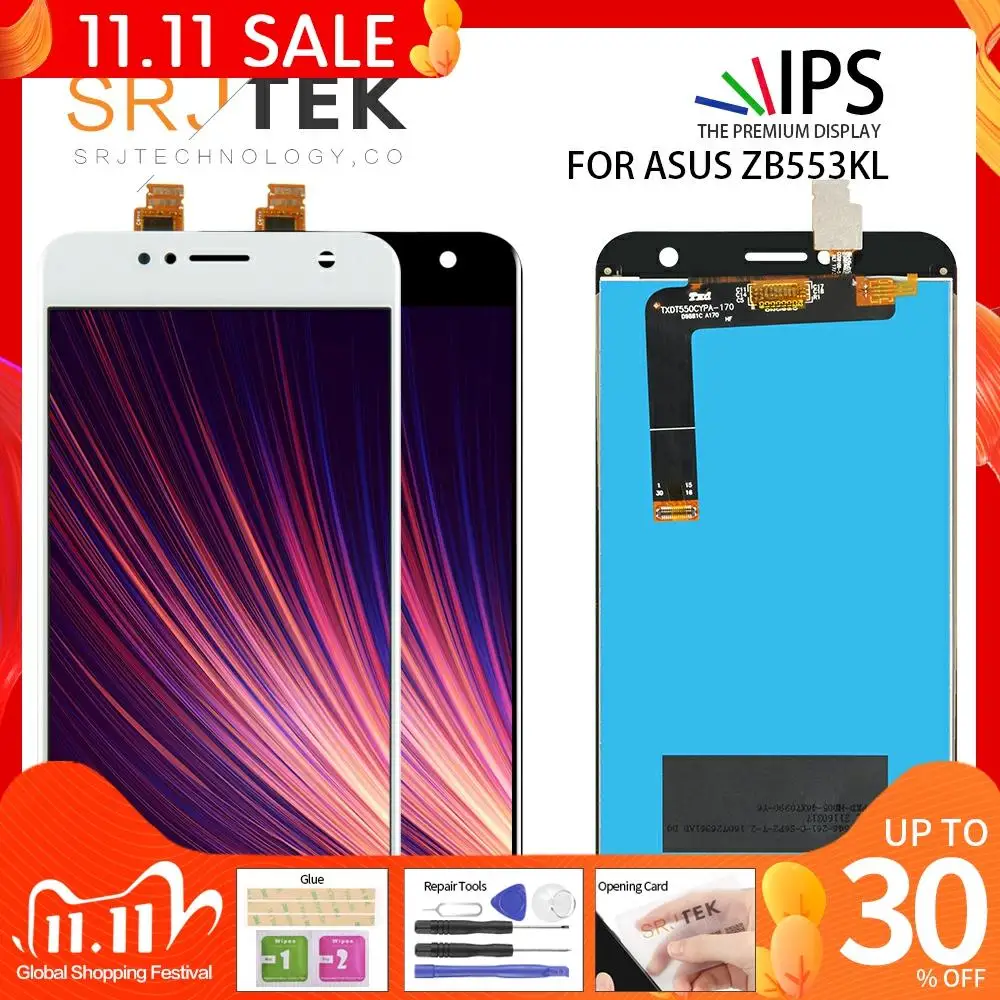 No Dead Pixel 5.5 For Asus Zenfone 4 Selfie ZB553KL LCD X00LD X00LDA Display Touch Screen Assembly Replacement Parts | Мобильные