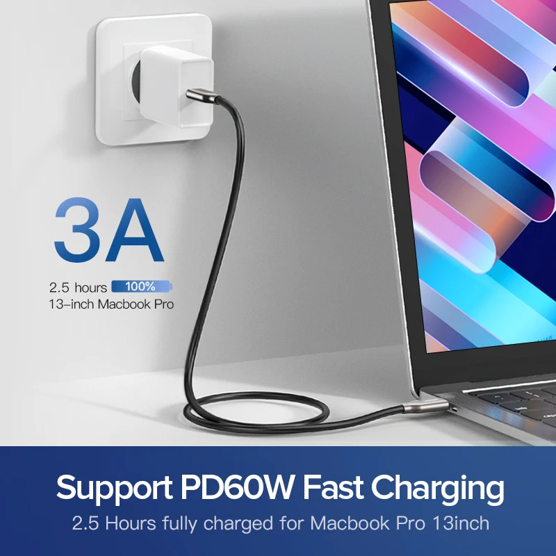 Кабель Ugreen PD 60 USB C к 3 1 для Samsung Galaxy S10 S9 3A кабель быстрой зарядки и передачи данных