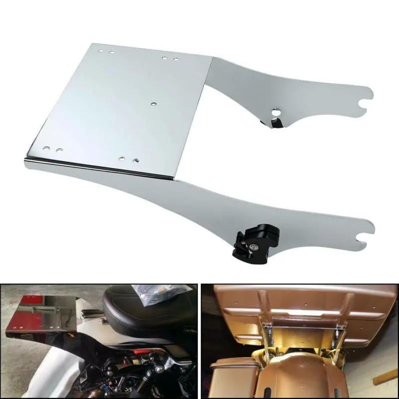 Motorcycle Trunk Mount Rack w/ Docking Kit Fit For Harley Touring 1997-2008 motorcycle luggage rack
