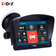 XGODY-navegador GPS para camión de 5 pulgadas, dispositivo con pantalla táctil, Bluetooth, 128MB + 8GB, GPS para coche, Navitel, Rusia, mapa de Europa
