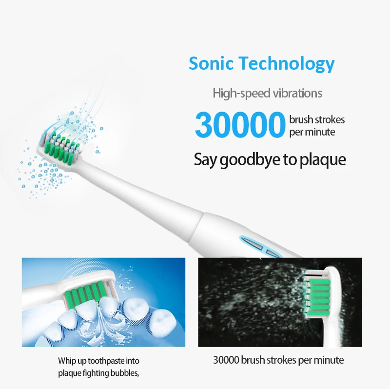 Lansung Electric Toothbrush SN901 Rechargable Sonic Toothbrush 4 Nozzle For Toothbrush Adults Tooth Brush Electric Lansung Electric Toothbrush SN901 Rechargable Sonic Toothbrush 4 Nozzle For Toothbrush Adults Tooth Brush Electric