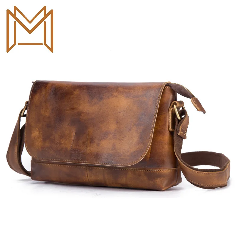 

Male Package Man Vegetable Cowhide Single Shoulder Package Genuine Leather Leisure Time Package Manual Color Bag
