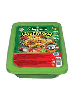 

Noodles, Lagman, instant cooking, with a taste of beef, 3 PCs.