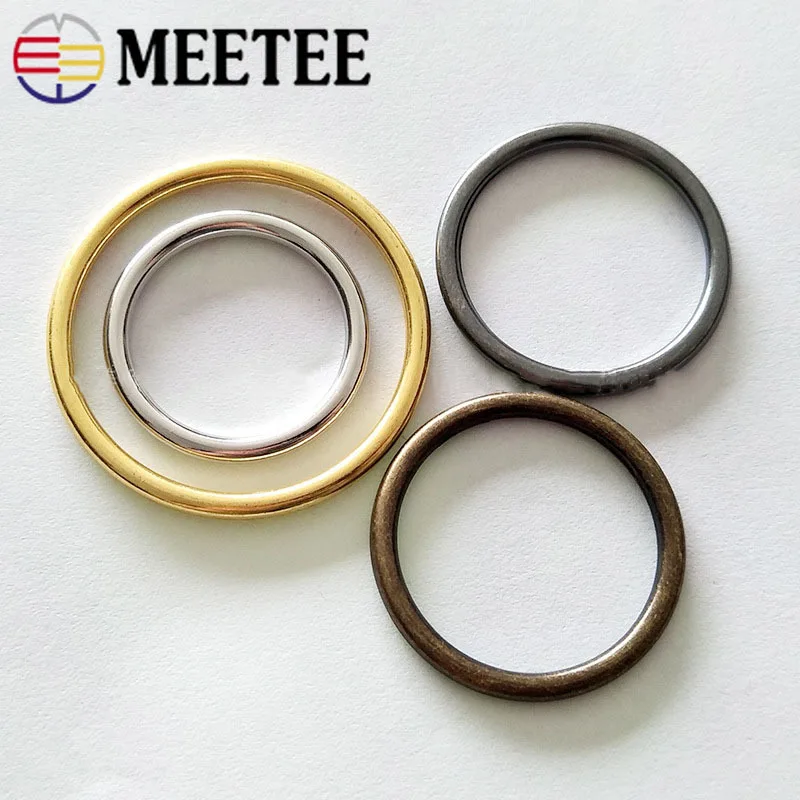 Meetee 5 шт. уплотнительное кольцо металлическое круглое 20 50 мм для одежды сумок