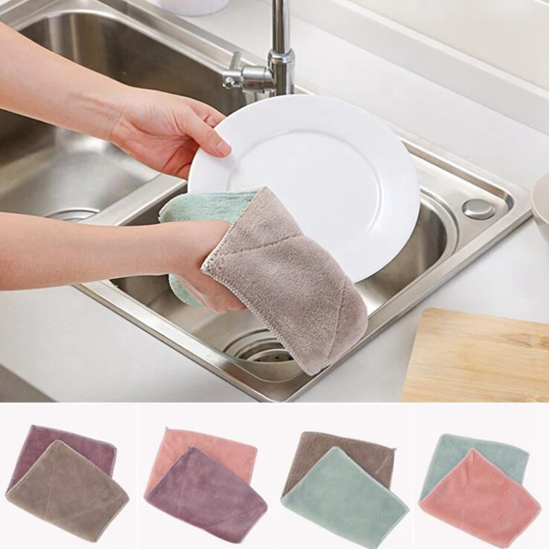 

Home microfiber towels for kitchen Absorbent thicker cloth for cleaning Micro fiber wipe table kitchen towel