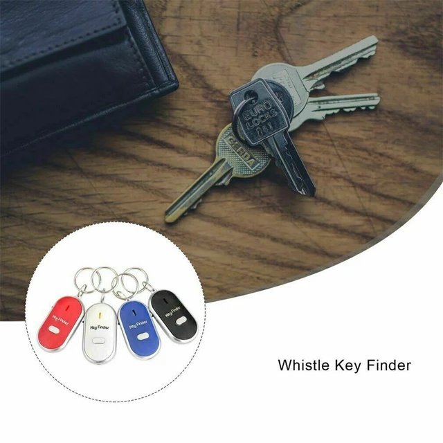 Mini Whistle Anti Lost KeyFinder Alarm Wallet Pet Tracker Smart Flashing Beeping Remote Locator Keychain Tracer Key Finder + LED 5