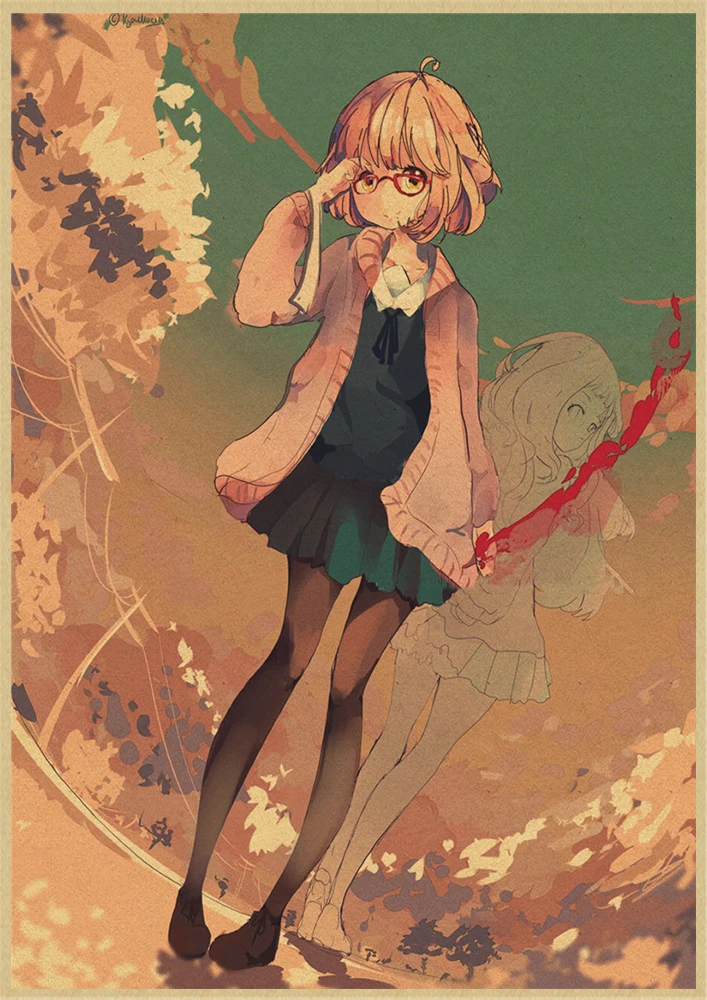 Японское аниме kyoukai no kanata стикер стены украшения комнаты обои