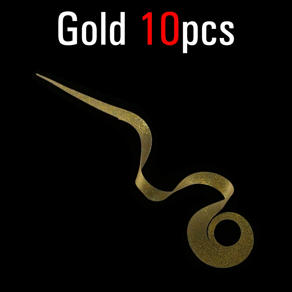 Gold 10pcs ICERIO 10 шт. Силиконовые юбки стример приманки трейлеры интегрированные Spinnerbait Buzzbait резиновые приманки с крючками материалы для завязывания мушек - Цвет: Gold 10pcs