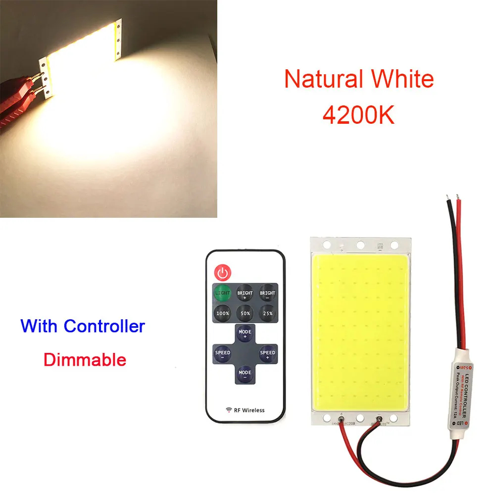 panel ceiling lights DC12V 15W COB LED Panel Light with Dimmer Controller 1500LM Warm Cool White Red Blue Green Dimmable LED Bulb DIY Lamp Kit led panel LED Panel Lights