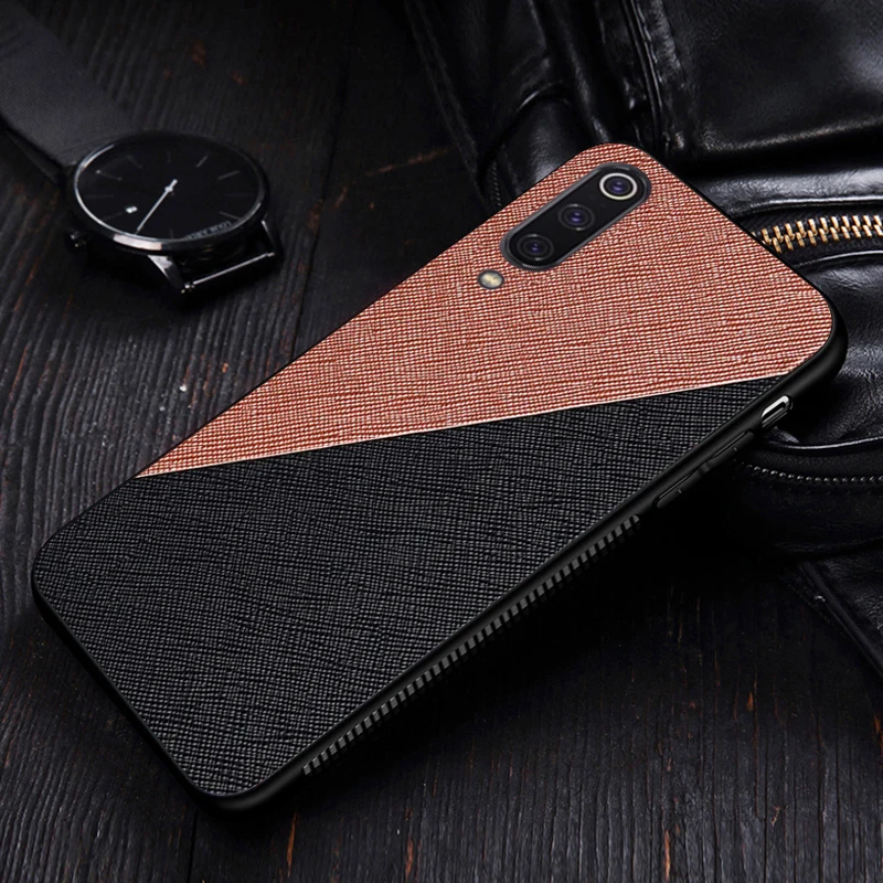 

Etui,Cover,Case,For Xiaomi MI 9 se MI9 9se Fabric Cloth Texure Bumper SiIicone Soft edge Bumper Frame Back Phone Cases