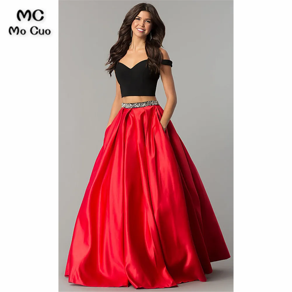 evening skirt with pockets