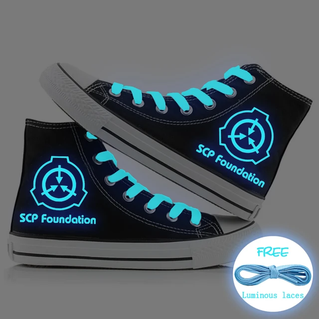 US $23.88 Unisex Luminous SCP Canvas Shoes Secure Contain Protect Casual Sneaker Shoes Men Women Students Gir