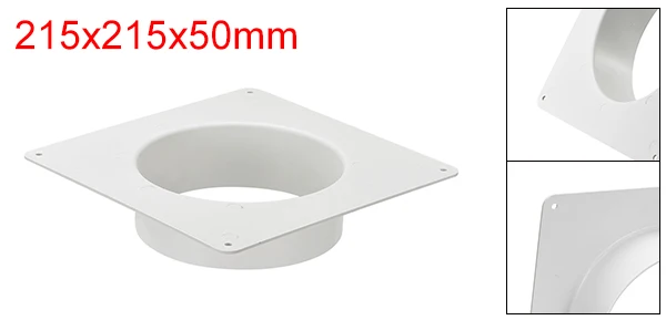 6Inch Duct Connector Flange ABS Plastic Mounting Plate Hose Pipe Adaptor
