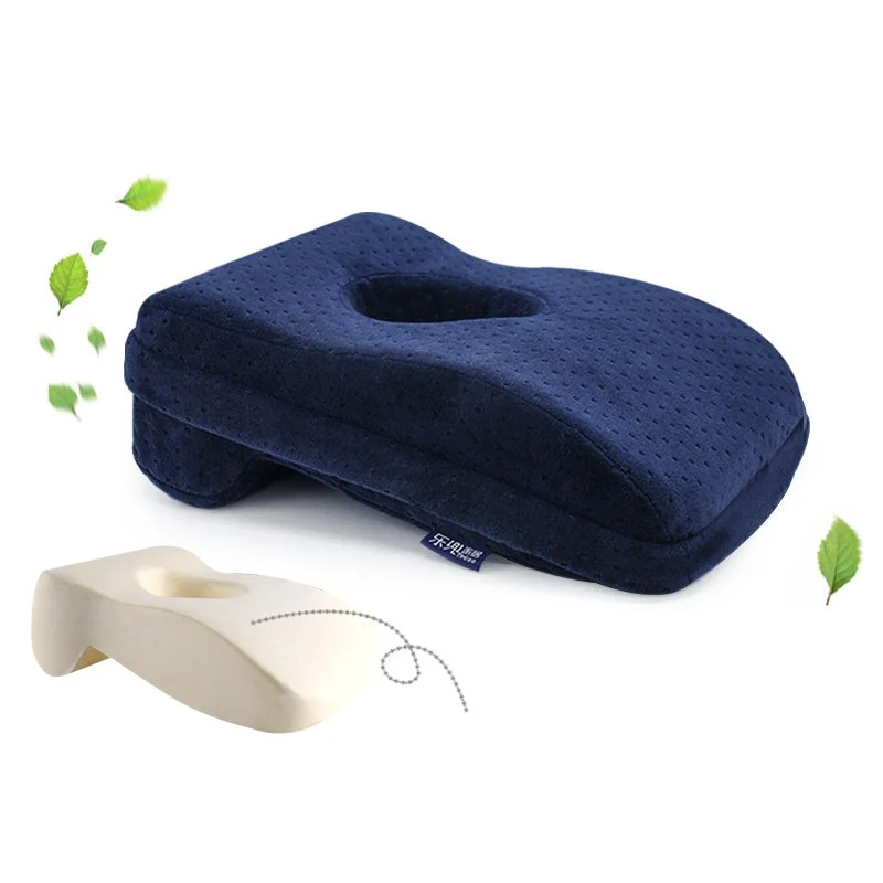 dark blue L-shape бархатная ткань пены памяти с выдолбленным дизайном четыре сезона универсальный для девочки офис поезд стол мягкий ворс подушка - Цвет: dark blue