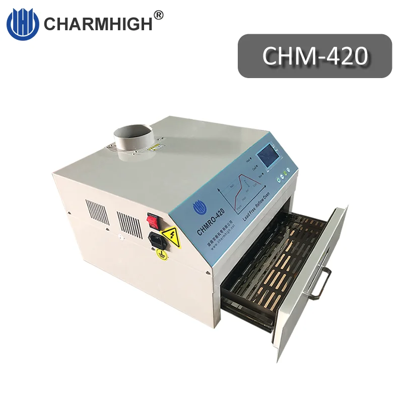 300*300 мм 2500 Вт мини печь с обратным течением воздуха CHMRO 420 горячим воздухом +