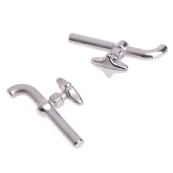 

2PCS 1:12 Miniature Metal Water Tap Bathroom Accessories Faucet Dollhouse 72XC